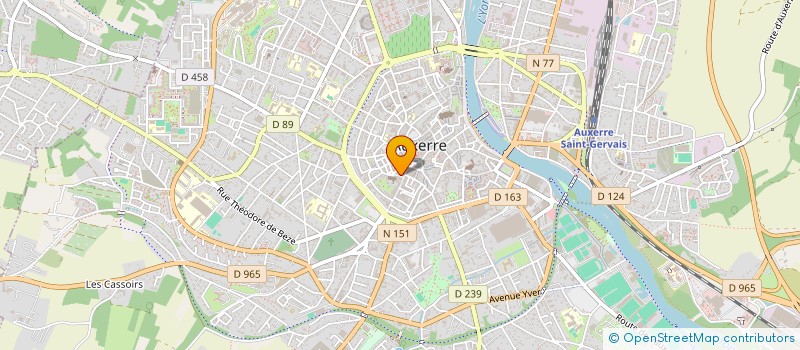 localisation de l'entreprise SCI BECHIN-FOURQUIE à AUXERRE