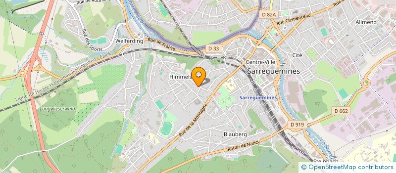 localisation de l'entreprise SCI BECK-ORPAM à SARREGUEMINES