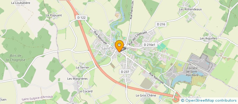 localisation de l'entreprise SCI BECKBAUM  SAINT-PORCHAIRE