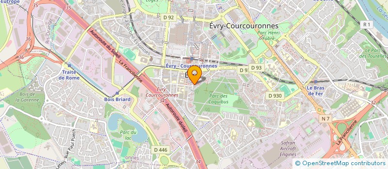 localisation de l'entreprise SCI BECKER à EVRY-COURCOURONNES