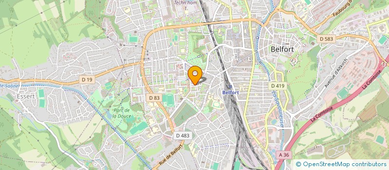 localisation de l'entreprise SCI BECKER-CHARPIN-DUQUET  BELFORT