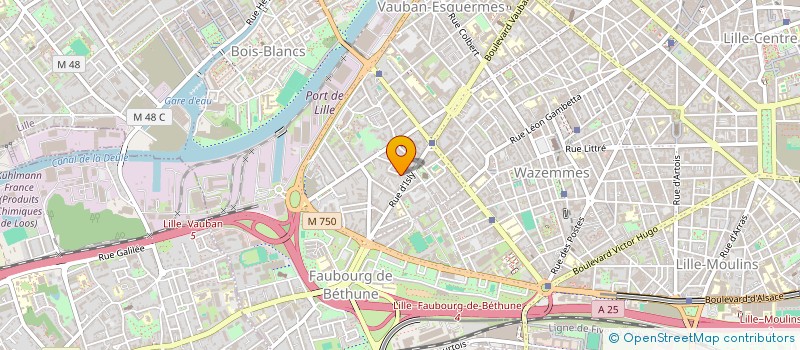 localisation de l'entreprise SCI BECLAMI à LILLE