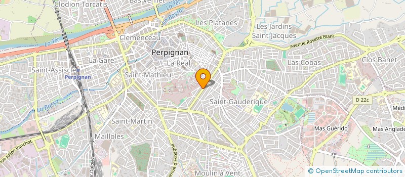 localisation de l'entreprise SCI BECLERE à PERPIGNAN