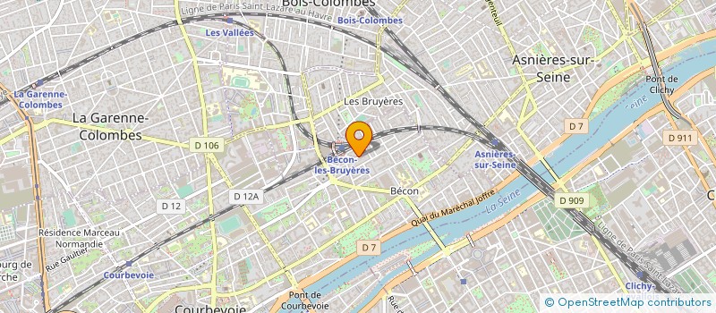 localisation de l'entreprise SCI BECON à COURBEVOIE