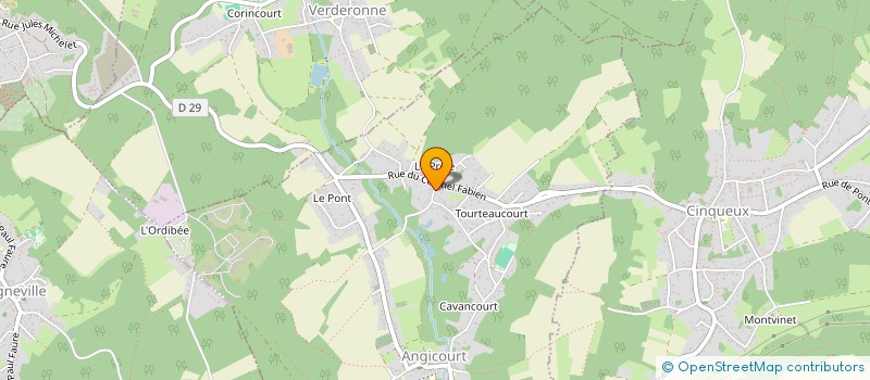 localisation de l'entreprise SCI BECOURT  ANGICOURT