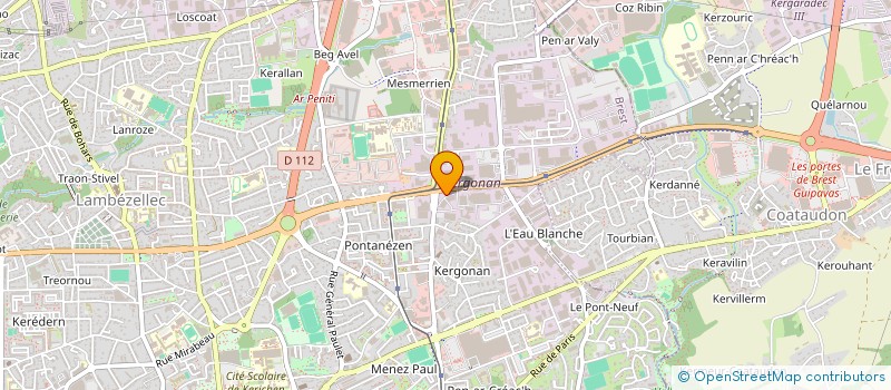 localisation de l'entreprise SCI BECQUEREL  BREST