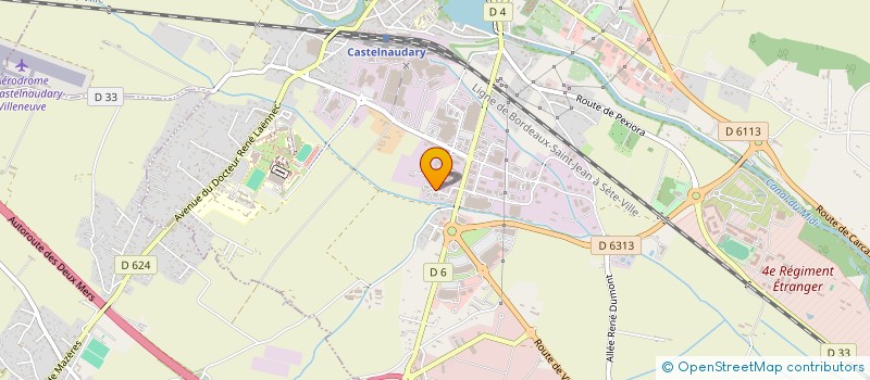 localisation de l'entreprise SCI BECQUEREL  CASTELNAUDARY