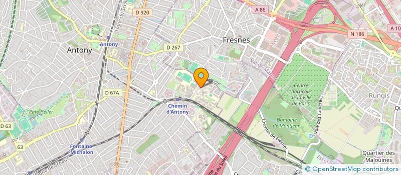 localisation de l'entreprise SCI BECUBE à ANTONY