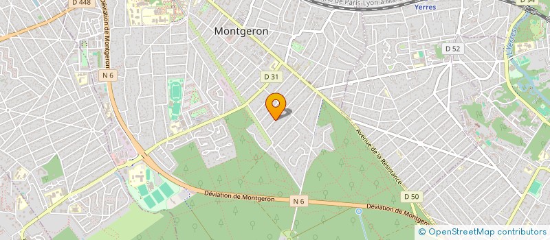 localisation de l'entreprise SCI BEDAMA à MONTGERON