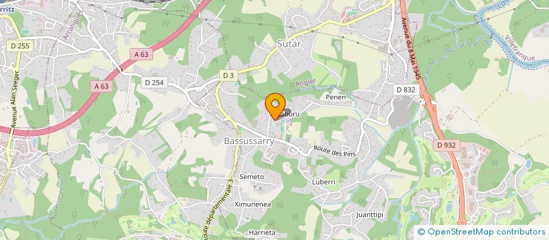 localisation de l'entreprise SCI BEDAT à BASSUSSARRY