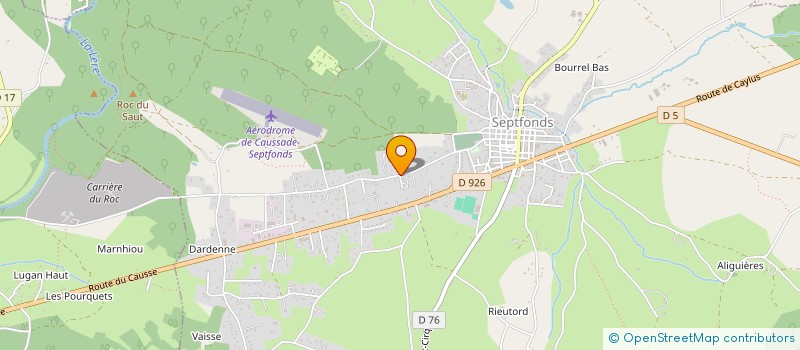 localisation de l'entreprise SCI BEDE  CAUSSADE