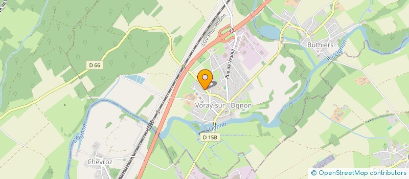 localisation de l'entreprise SCI BEDECA  VORAY-SUR-L'OGNON