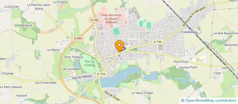 localisation de l'entreprise SCI BEDEL - LE GUILLY  COMBOURG