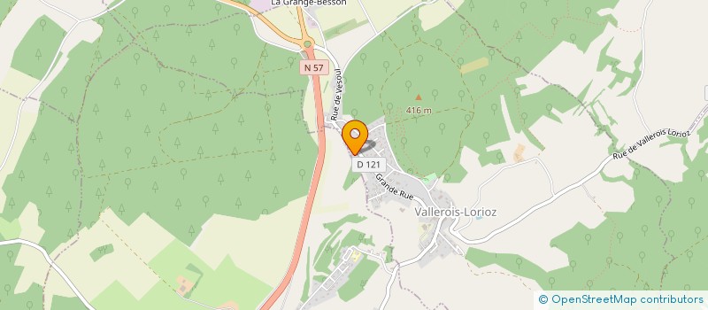 localisation de l'entreprise SCI BEDET  VALLEROIS-LORIOZ