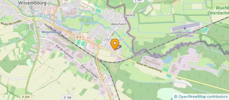 localisation de l'entreprise SCI BEDIE  WISSEMBOURG