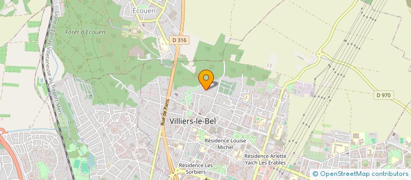 localisation de l'entreprise SCI BEDIR IMMOBILIER  VILLIERS-LE-BEL