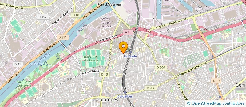 localisation de l'entreprise SCI BEDOYA à COLOMBES