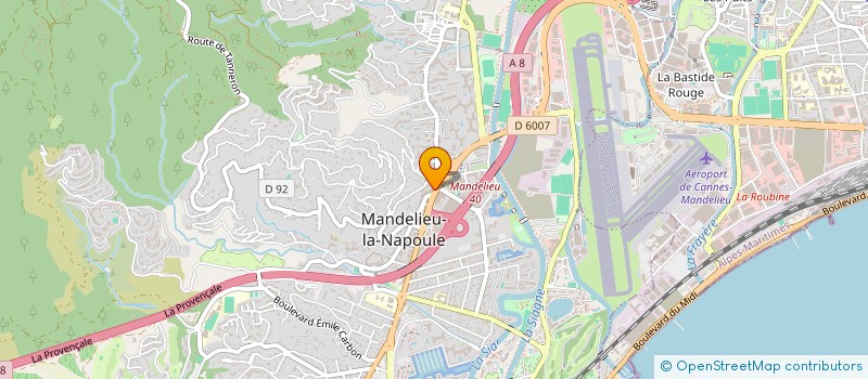 localisation de l'entreprise SCI BEDRA à MANDELIEU-LA-NAPOULE