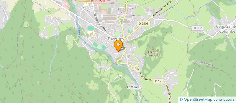 localisation de l'entreprise SCI BEDRONE  FAVERGES-SEYTHENEX