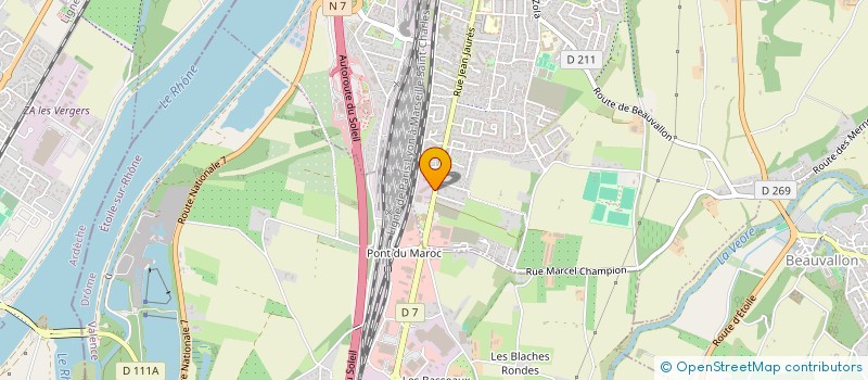 localisation de l'entreprise SCI BEDROS  PORTES-LES-VALENCE