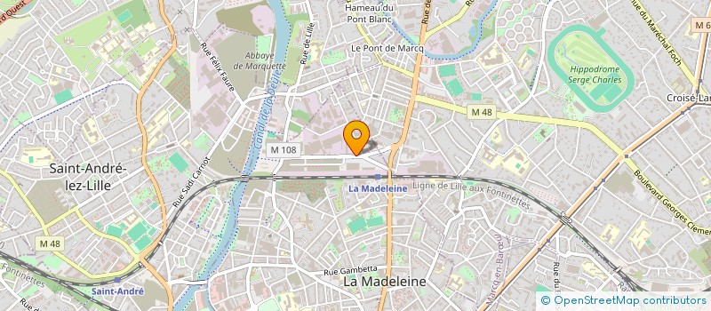 localisation de l'entreprise SCI BEDRY à LA MADELEINE