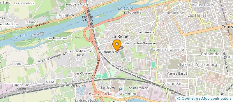 localisation de l'entreprise SCI BEE-LAW  LA RICHE