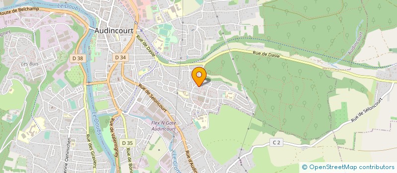 localisation de l'entreprise SCI BEE LUCIOLE  AUDINCOURT