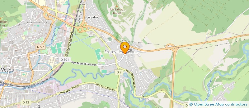 localisation de l'entreprise SCI BEEF  FROTEY-LES-VESOUL