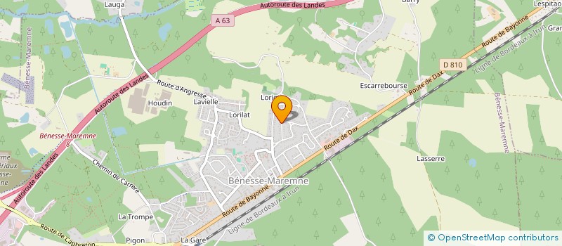 localisation de l'entreprise SCI BEELA  BENESSE-MAREMNE