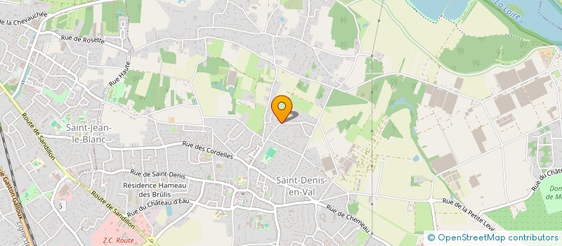 localisation de l'entreprise SCI BEELLIN  SAINT-DENIS-EN-VAL