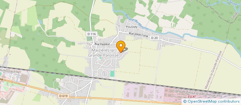 localisation de l'entreprise SCI BEELS CHARTRAIN  MAIZIERES-LA-GRANDE-PAROISSE