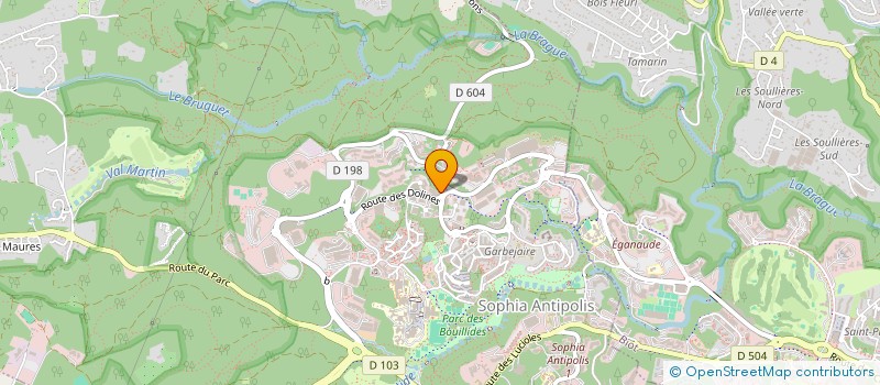 localisation de l'entreprise SCI BEES  VALBONNE