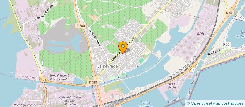 localisation de l'entreprise SCI BEF 8 à FRONTIGNAN