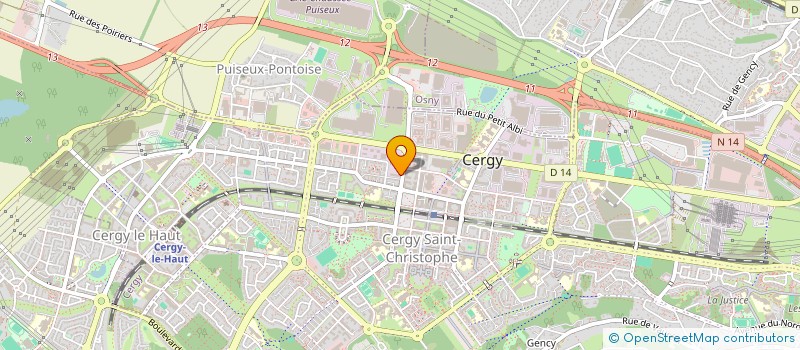 localisation de l'entreprise SCI BEF  CERGY