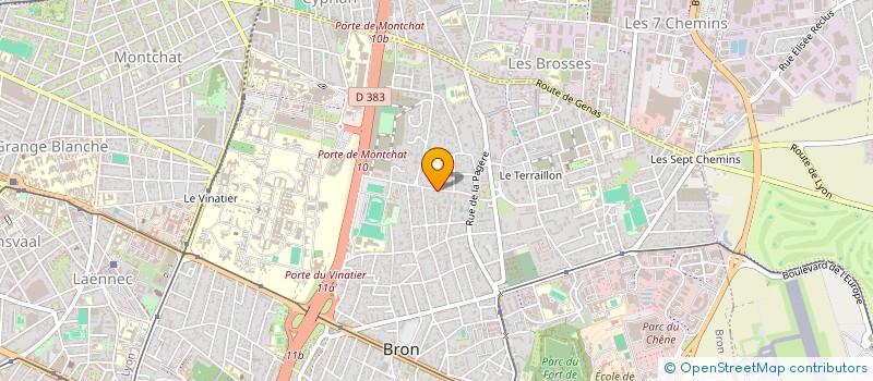 localisation de l'entreprise SCI BEFA  BRON