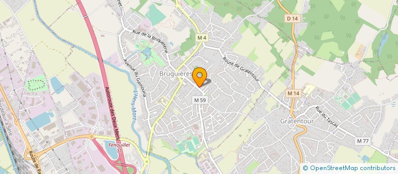 localisation de l'entreprise SCI BEFI  BRUGUIERES