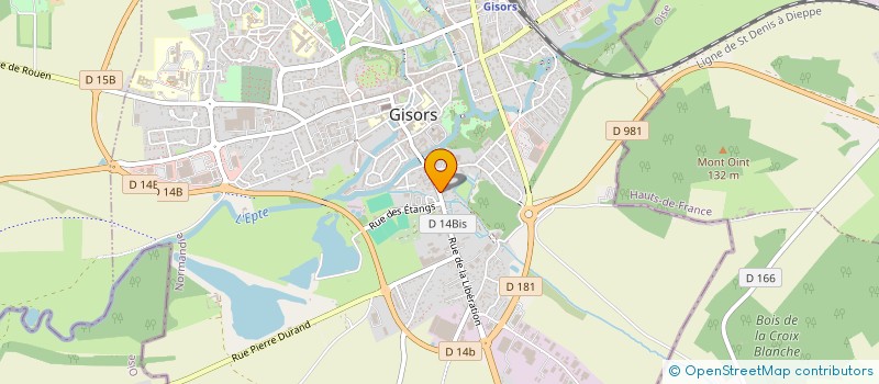 localisation de l'entreprise SCI BEFT  GISORS