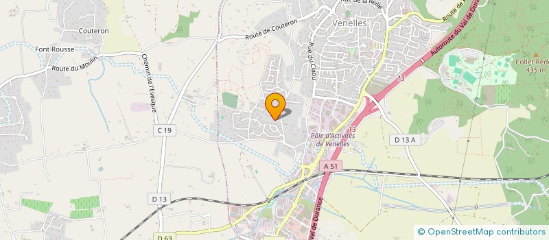 localisation de l'entreprise SCI BEFU  VENELLES