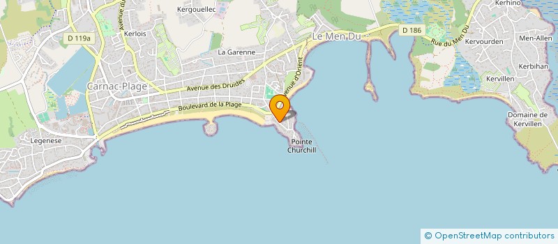 localisation de l'entreprise SCI BEG ER LANN  CARNAC