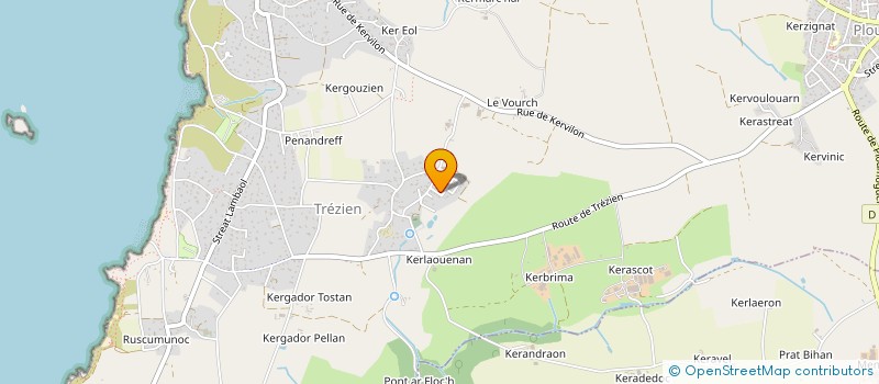 localisation de l'entreprise SCI BEG KORZENN  PLOUARZEL