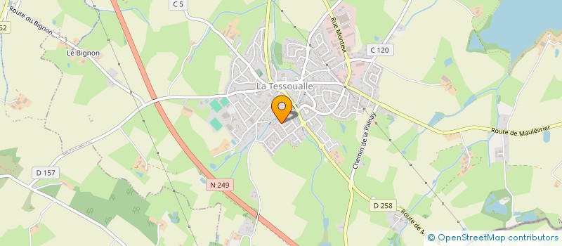 localisation de l'entreprise SCI BEGAUD  LA TESSOUALLE