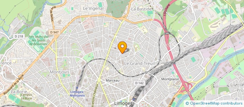 localisation de l'entreprise SCI BEGE à LIMOGES