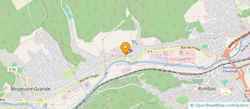 localisation de l'entreprise SCI BEGONIA  ROSSELANGE