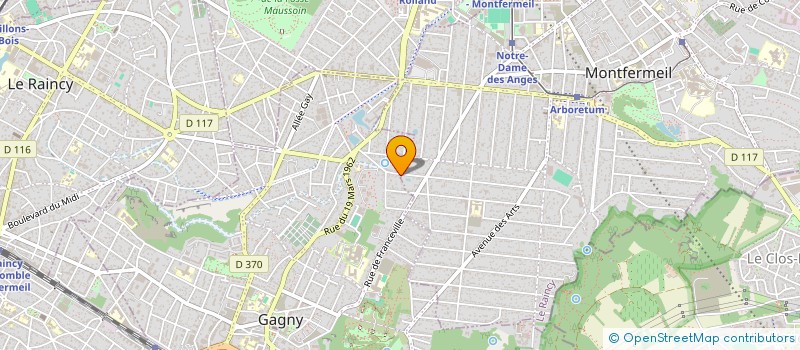 localisation de l'entreprise SCI BEGONIAS à GAGNY