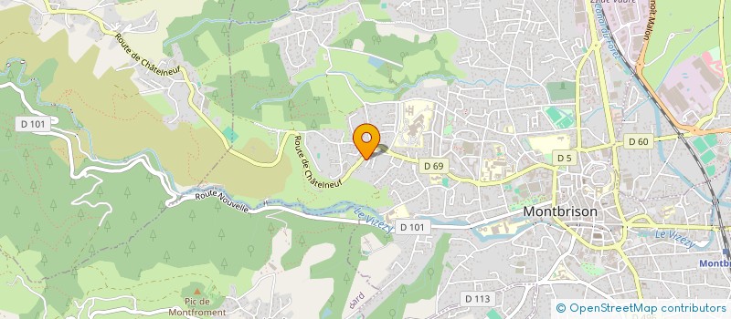 localisation de l'entreprise SCI BEGONIN  MONTBRISON