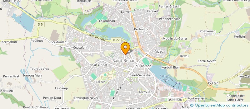 localisation de l'entreprise SCI BEGOT  SAINT-RENAN