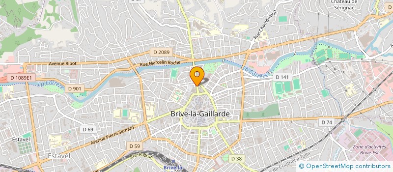 localisation de l'entreprise SCI BEGUE  BRIVE-LA-GAILLARDE