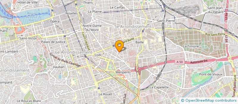 localisation de l'entreprise SCI BEGUE  MARSEILLE