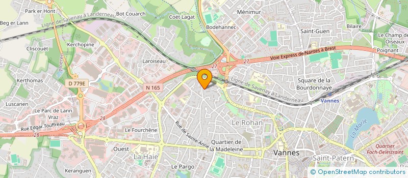 localisation de l'entreprise SCI BEGUIN à VANNES