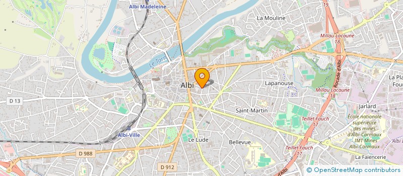 localisation de l'entreprise SCI BEGUIN à ALBI